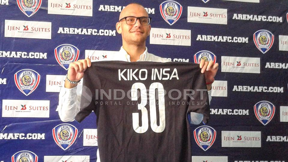 Kiko Insa, eks Arema FC kedapatan mengunggah foto berbau ejekan pada Bonek setelah Arema FC menang telak atas Persebaya. - INDOSPORT